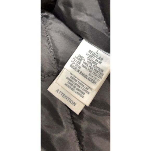 Berne Apparel black cotton duck work jacket. Size L. - Picture 8 of 9